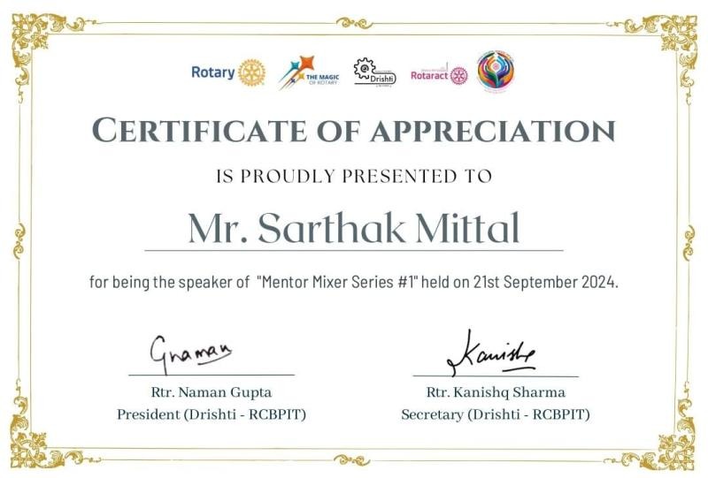 Certificate 1